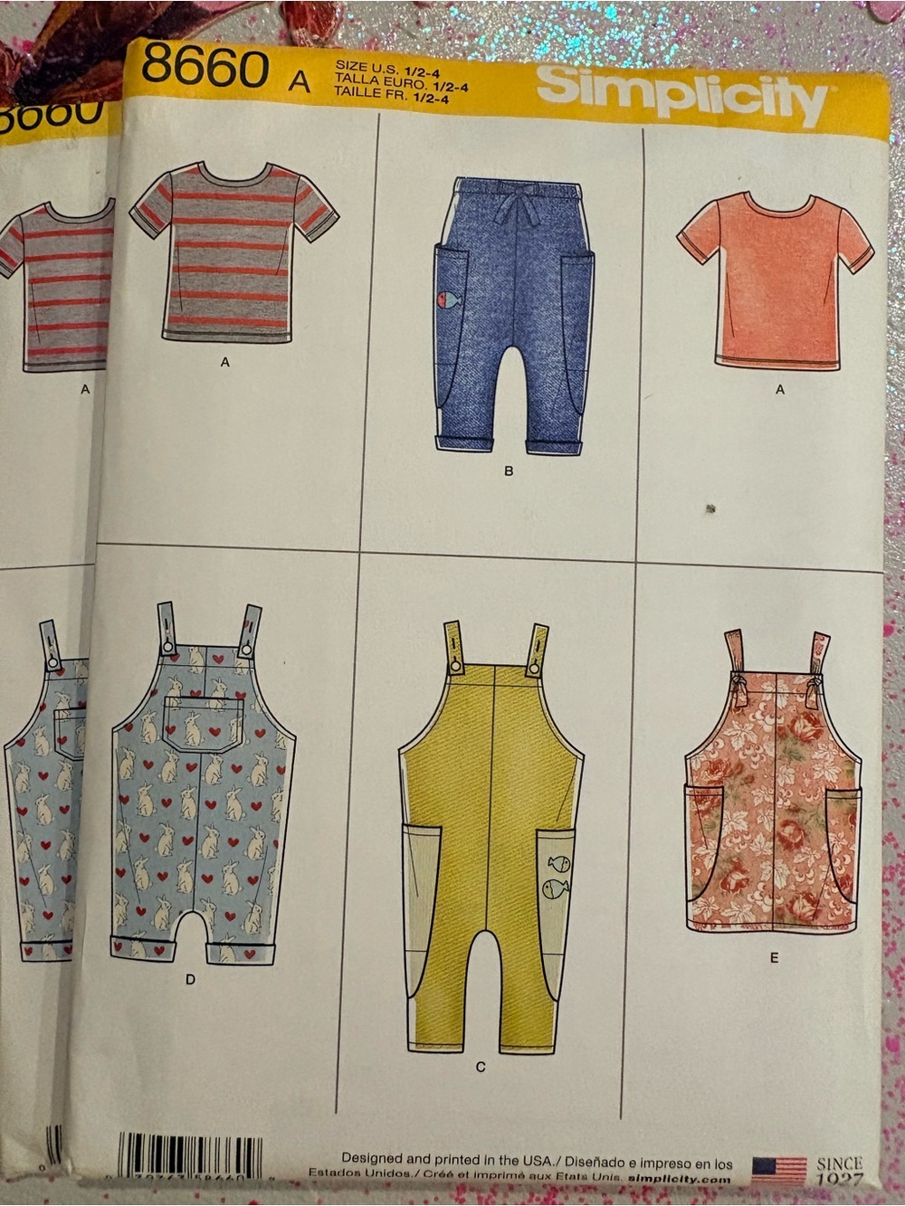 BN UNCUT SIMPLICITY 8660 A SEWING PATTERNS KIDS